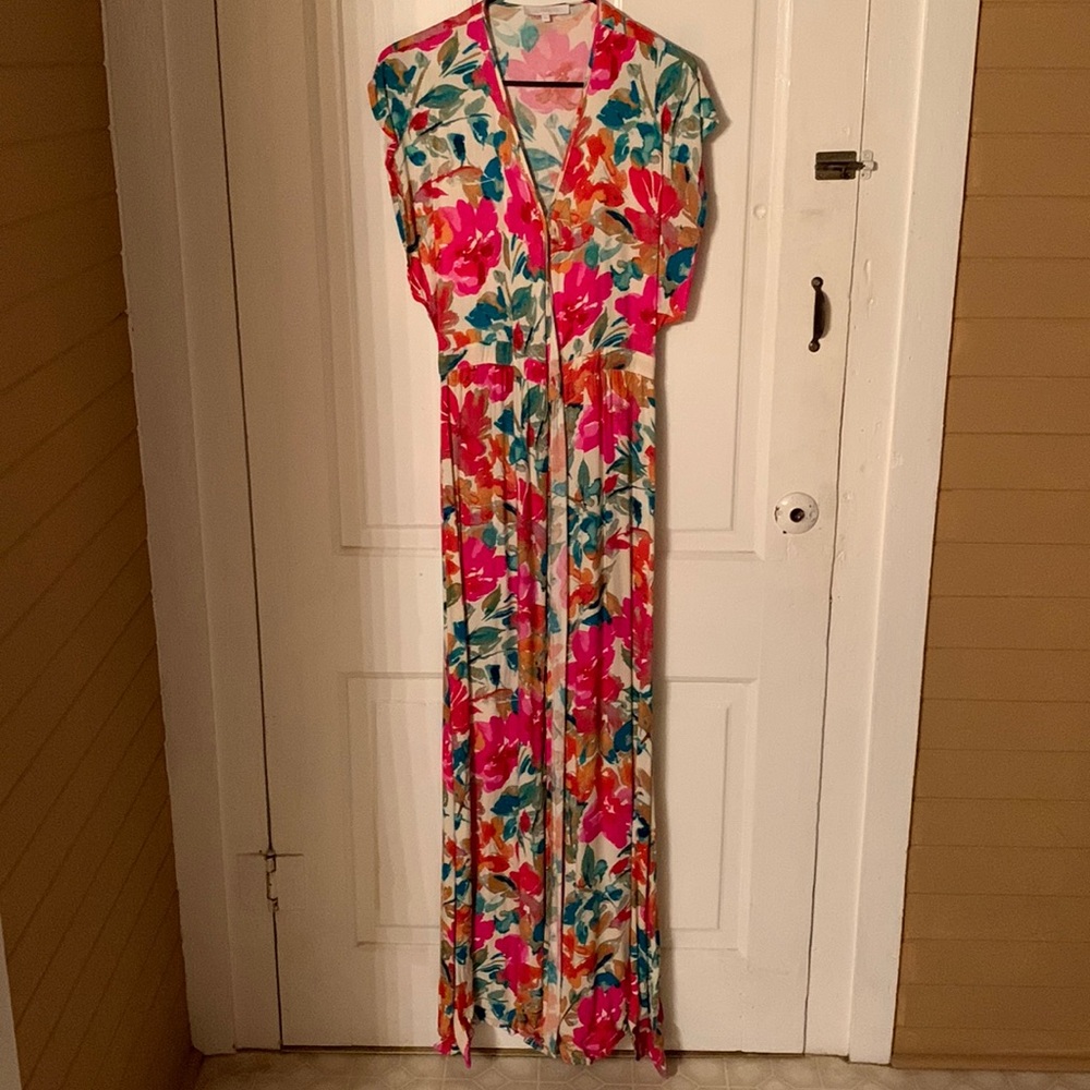 Olivaceous Maxi Wrap Dress